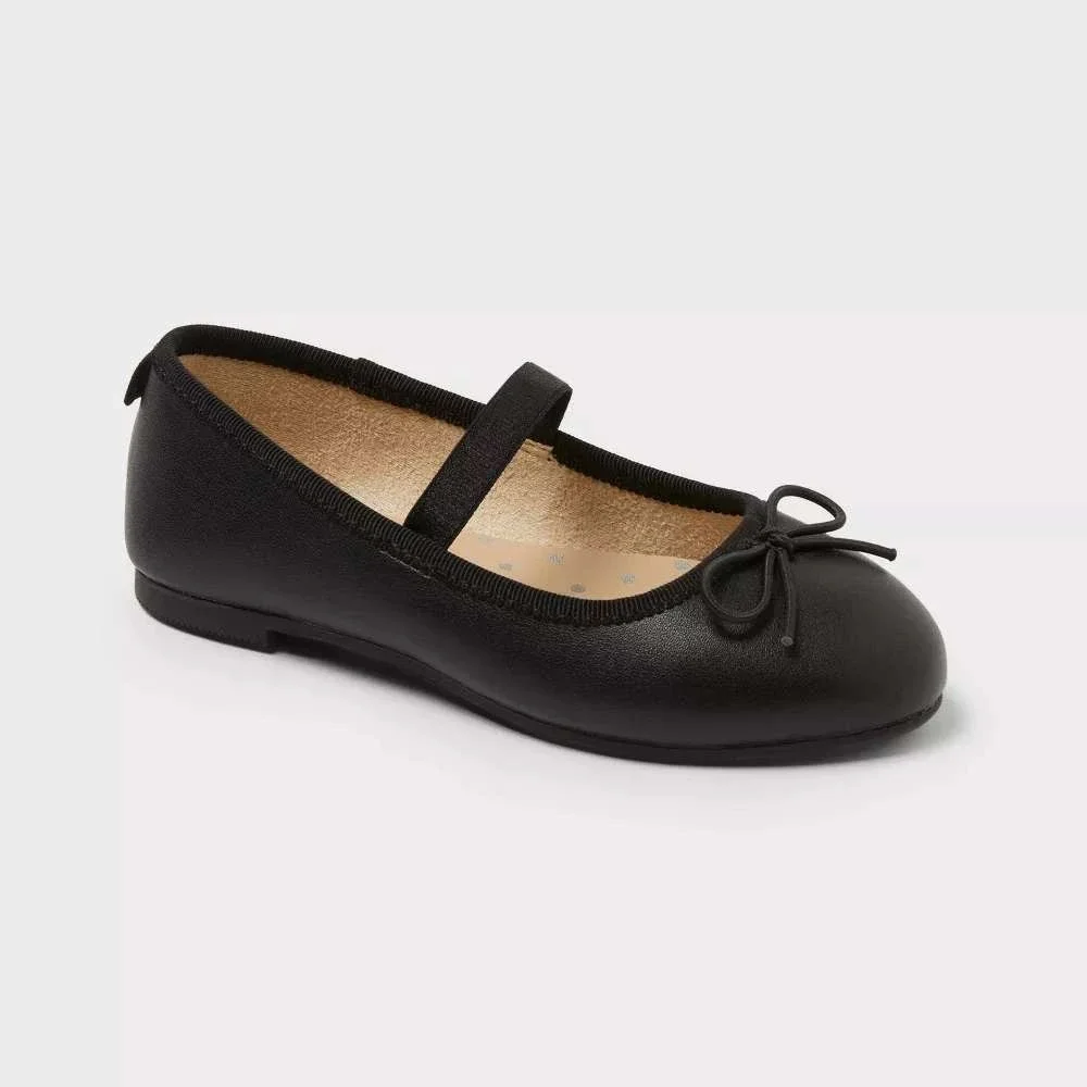 Toddler Cat & Jack Nora Ballet Flats Black Size 8T New With Tags